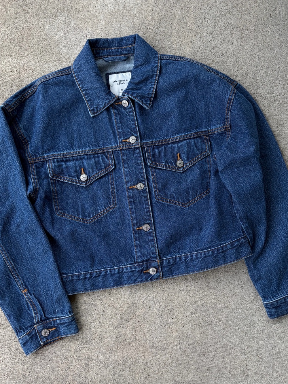 Abercrombie and Fitch classic denim jean jacket MD NWT